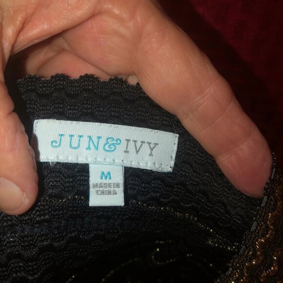 Women's Gold A-Line Skirt - Picture 2 of 4